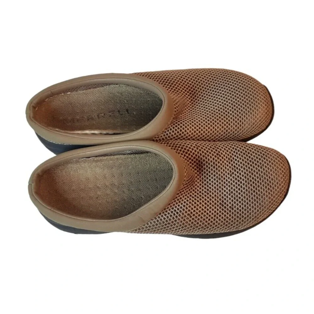 Womens 8.5 Shoes‎ Merrell Slip On Mesh Taupe Brown Performance Footwear J63320